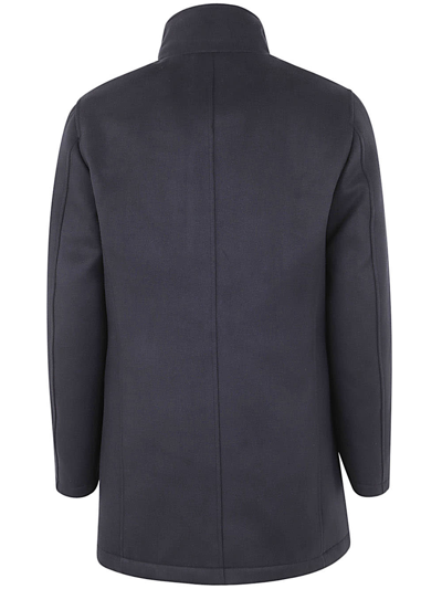 Shop Kired Emilius Zipped Coat In Navy Blue