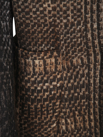 Shop Avant Toi Prince Of Wales Jacquard Rever Jacket With Shadows In Cork