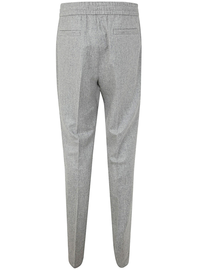 Shop Brunello Cucinelli Trousers With Coulisse In Pearl