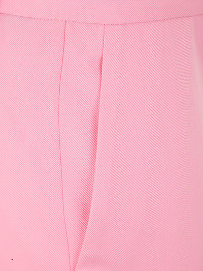 Shop Versace Informal Pant Responsible Wool Tailoring Fabric In Pastel Pink