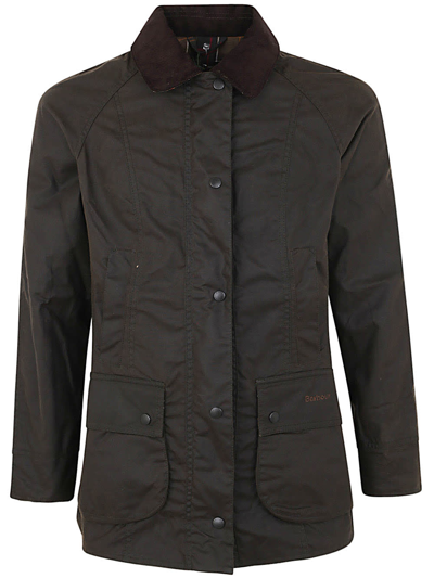 Shop Barbour Classic Beadnell Cotton Wax Outwear Jacket In Olive