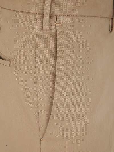 Shop Incotex Cotton Short Trousers In Khaki