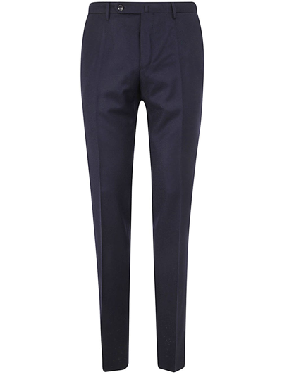 Shop Incotex Flannel Classic Trousers In Blue