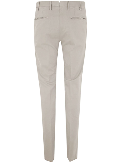 Shop Incotex Cotton Classic Trousers In Ice