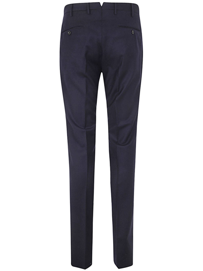 Shop Incotex Flannel Classic Trousers In Blue