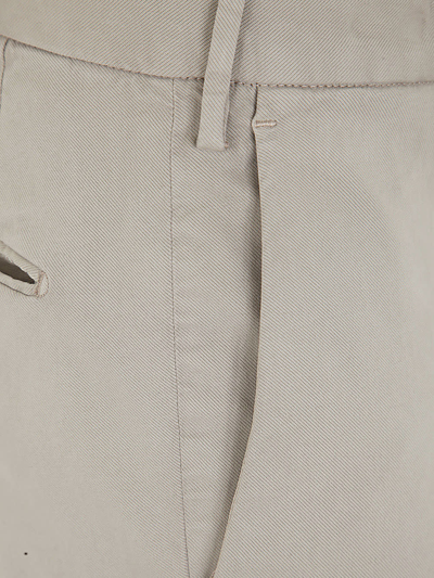 Shop Incotex Cotton Classic Trousers In Ice