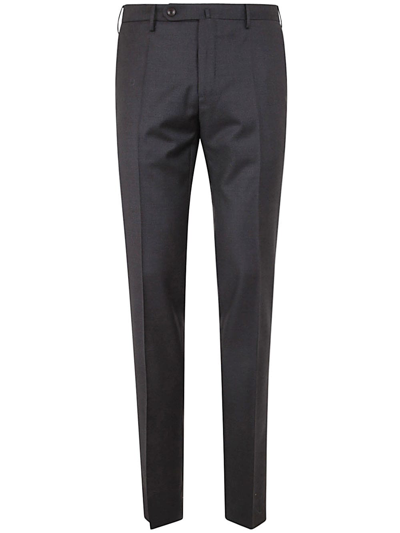 Shop Incotex Wool Classic Trousers In Grey