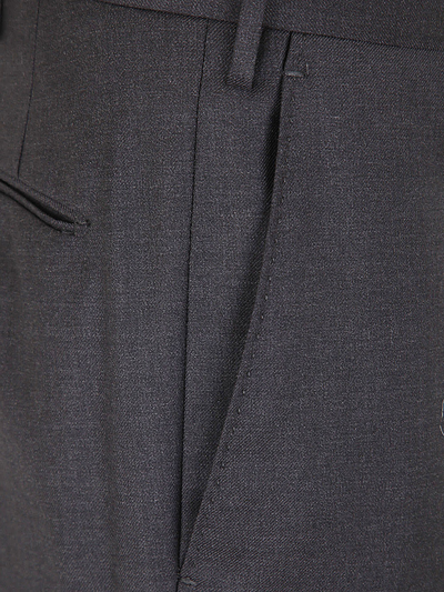 Shop Incotex Wool Classic Trousers In Grey