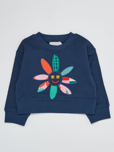 Shop Stella Mccartney Cotton Sweatshirt In Blu