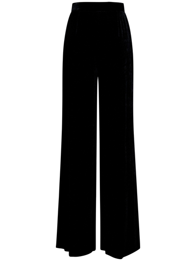 Shop Alberta Ferretti Trousers In Black