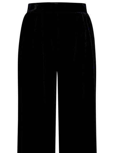 Shop Alberta Ferretti Trousers In Black