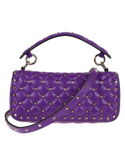 Shop Valentino Shoulder Bag Rockstud Spike In A Electric Violet