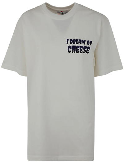 Shop Jw Anderson I Dream Of Cheese T-shirt In Off White
