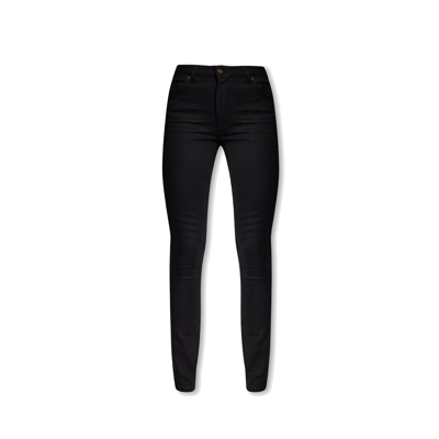 Shop Saint Laurent Skinny Denim Jeans In Black