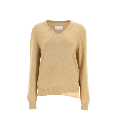 Shop Maison Margiela Wool And Cashmere Sweater In Brown