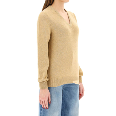 Shop Maison Margiela Wool And Cashmere Sweater In Brown