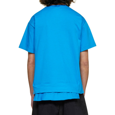 Ambush Waist Pocket T-shirt Deep Water White As In Blue