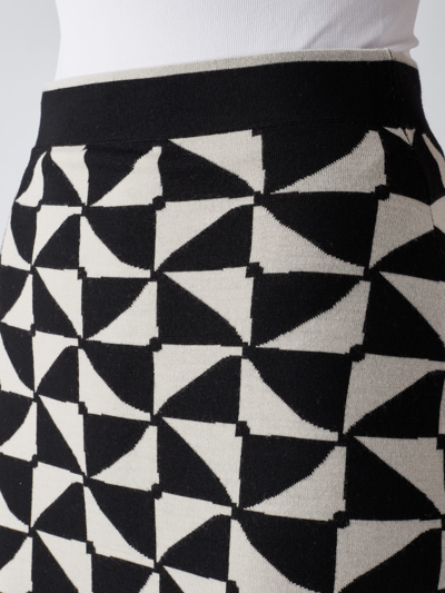 Shop 's Max Mara Enza Skirt In Bianco-nero