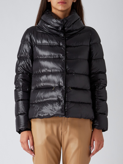 Herno Cappa Down Jacket In Nero