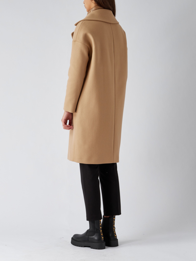 Herno Ecowool Coat In Sabbia