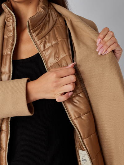 Herno Ecowool Coat In Sabbia