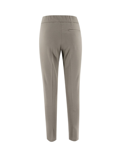 Shop Le Tricot Perugia Trousers In Middle Grey
