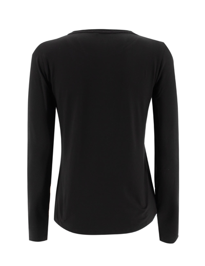 Shop Le Tricot Perugia Sweater In Black/black/black Lx