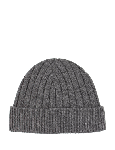 Shop Kiton Hat In Light Grey