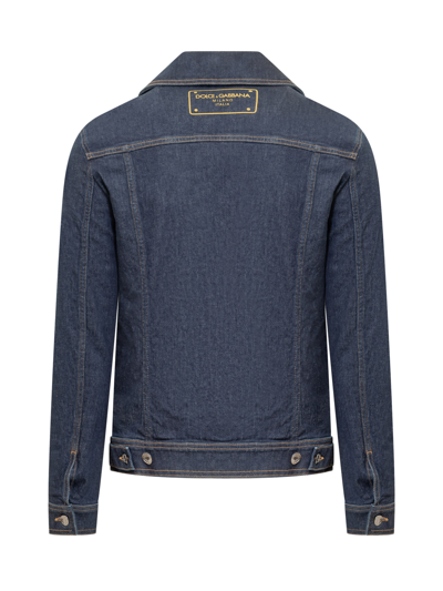 Shop Dolce & Gabbana Denim Jacket In Variante Abbinata