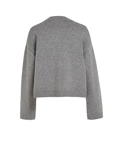 Shop Tommy Hilfiger Gray Cardigan With Buttons In Heather Grey
