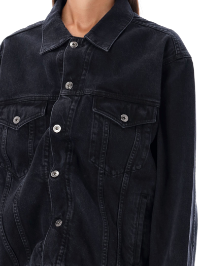 Shop Y/project Wire Denim Jacket In Black