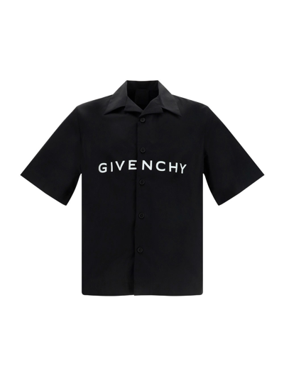 Shop Givenchy Boxy Shirt In Black