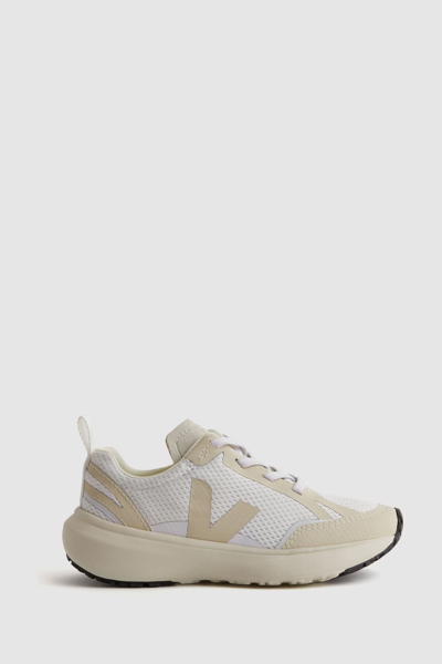 Shop Reiss White Pierre Small Canary Light Veja Mesh Trainers