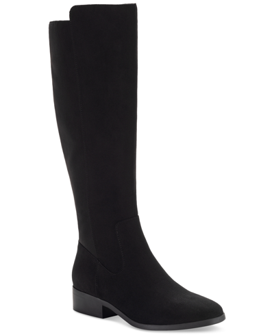 Shop Style & Co Women's Charmanee Tall Boots, Created For Macy's In Black