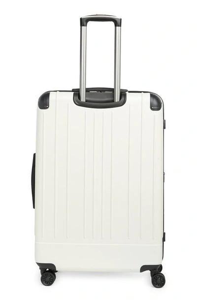 Shop Kenneth Cole Flying Axis 28" Hardside Spinner Luggage In Coconut White