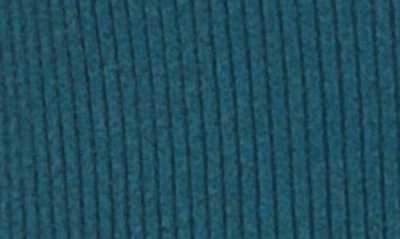 Alexia Admor Clover Ribbed Knit Button Down Cardigan In Teal