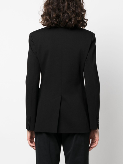 Aspesi Rear Slit Double-breasted Dinner Jacket In Black