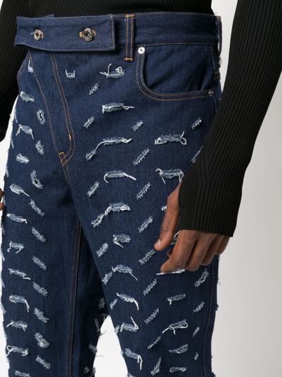Juntae Kim High-waist Bootcut Jeans In Blue