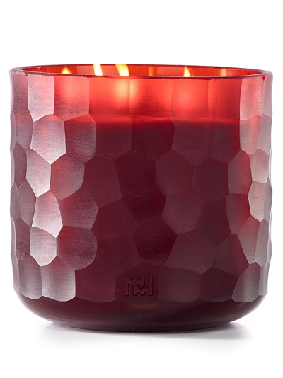 Shop Onno Large Circle Manyara-scent Candle (2800g) In Red
