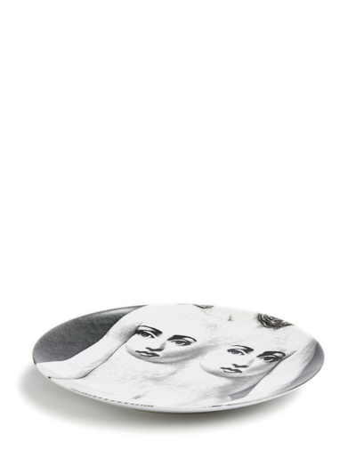 Fornasetti Nude Faces Plate In White