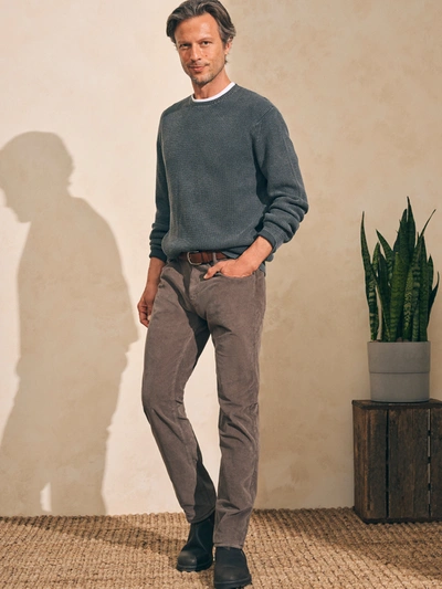 Faherty Sunwashed Crewneck Sweater T-shirt In Faded Black