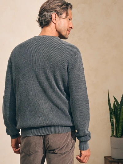 Faherty Sunwashed Crewneck Sweater T-shirt In Faded Black