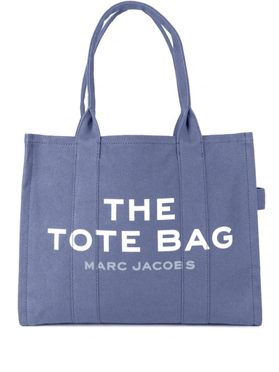 Shop Marc Jacobs The Tote Large Canvas Tote Bag In Blue