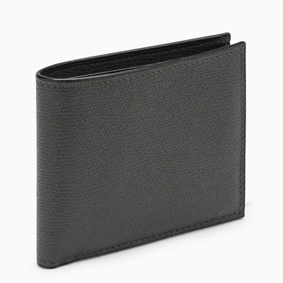 Shop Valextra | Bifold Wallet In Grey Leather