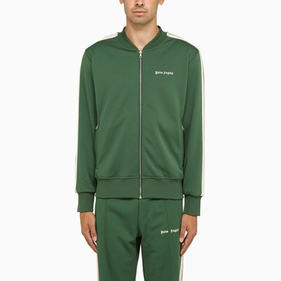 Shop Palm Angels | Forest Green Sports Sweatshirt With Zip