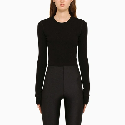 Wardrobe.nyc X Hailey Bieber Long Sleeve Tee Black In Black