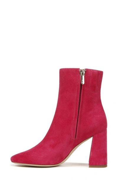 Shop Sam Edelman Codie Square Toe Bootie In Magenta Rose