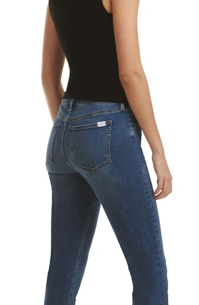 Jen7 By 7 For All Mankind Frayed Release Hem Mid Rise Ankle Skinny Jeans In Brynn