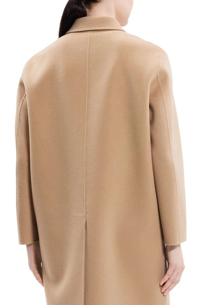 Shop Theory Wool & Cashmere Car Coat In Palomino