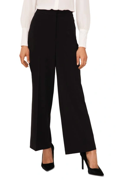 Shop Halogen High Waist Wide Leg Pants In Rich Black